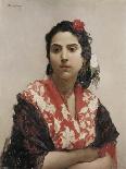 Gypsy Woman-Raimundo De Madrazo Y Garetta-Framed Stretched Canvas