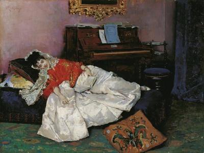 藤田嗣治、「La lecture」、希少画集の額装画、人気作品 藤田嗣治、「La lecture」、希少画集の額装画、人気作品