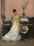 Woman in White, C.1880 (Oil on Canvas)-Raimundo De Madrazo Y Garreta-Giclee Print