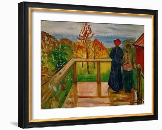 Rain, 1902-Edvard Munch-Framed Giclee Print