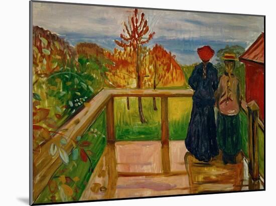 Rain, 1902-Edvard Munch-Mounted Giclee Print