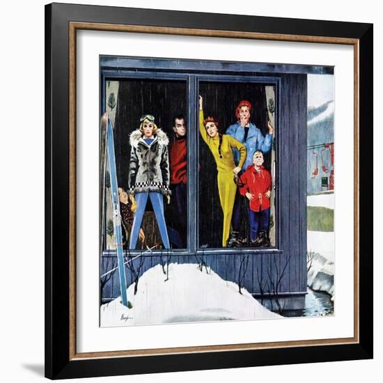 "Rain and Melting Snow", January 31, 1959-George Hughes-Framed Giclee Print