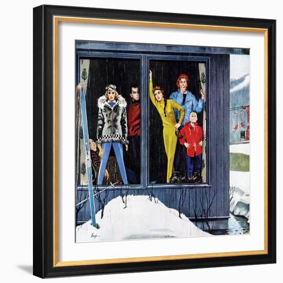 "Rain and Melting Snow", January 31, 1959-George Hughes-Framed Giclee Print