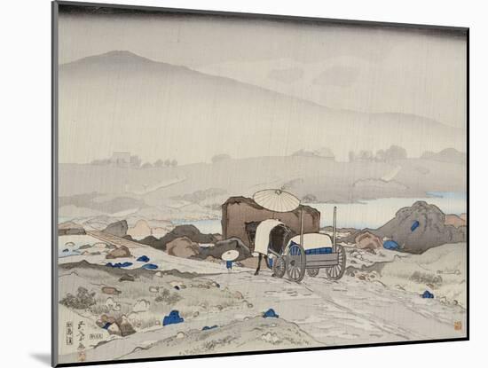 Rain at Yabakei-Hashiguchi Goyo-Mounted Giclee Print