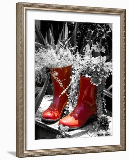 Rain Boots Border-Emily Navas-Framed Photographic Print