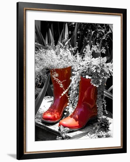 Rain Boots Border-Emily Navas-Framed Photographic Print