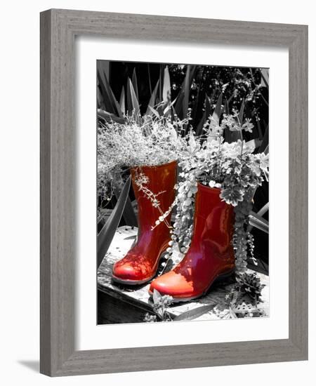 Rain Boots Border-Emily Navas-Framed Photographic Print