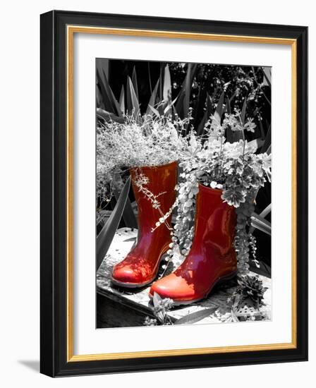 Rain Boots Border-Emily Navas-Framed Photographic Print