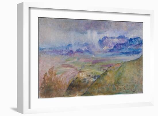 Rain-Clouds, Monte Gennaro, 1904 (Oil on Canvas)-Annie Louisa Swynnerton-Framed Giclee Print
