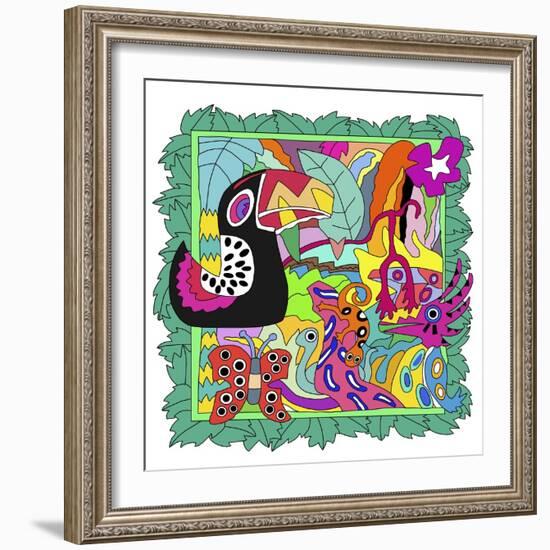 Rain Forest 1-Miguel Balbás-Framed Giclee Print