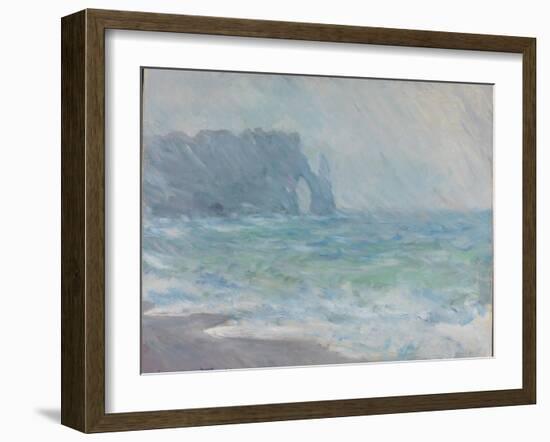 Rain in Étretat-Claude Monet-Framed Giclee Print