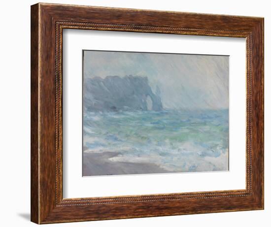 Rain in Étretat-Claude Monet-Framed Giclee Print