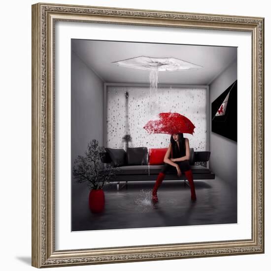 Rain in Paris-Nataliorion-Framed Photographic Print