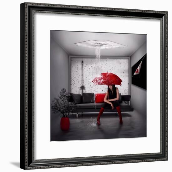 Rain in Paris-Nataliorion-Framed Photographic Print