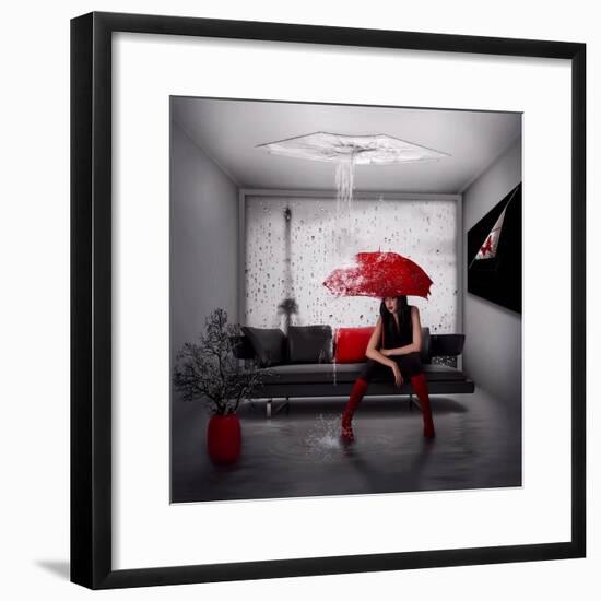 Rain in Paris-Nataliorion-Framed Photographic Print