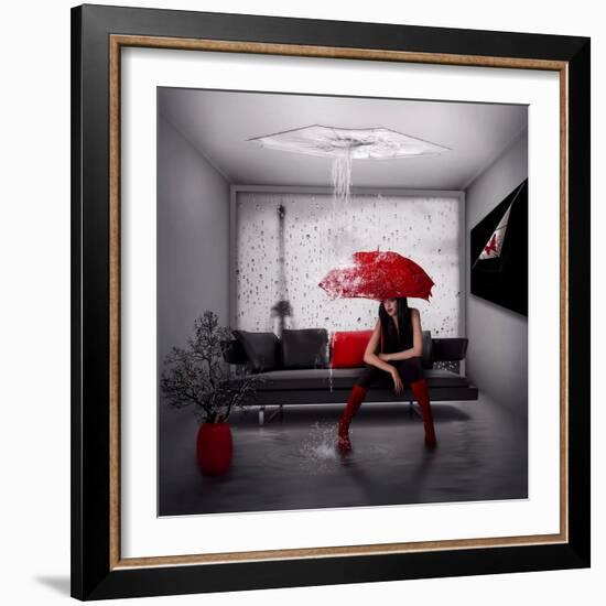 Rain in Paris-Nataliorion-Framed Photographic Print