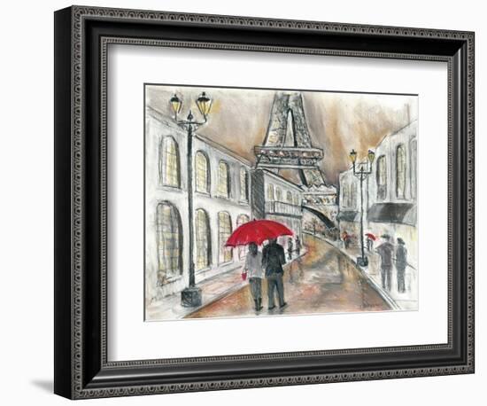 Rain in Paris-Todd Williams-Framed Art Print