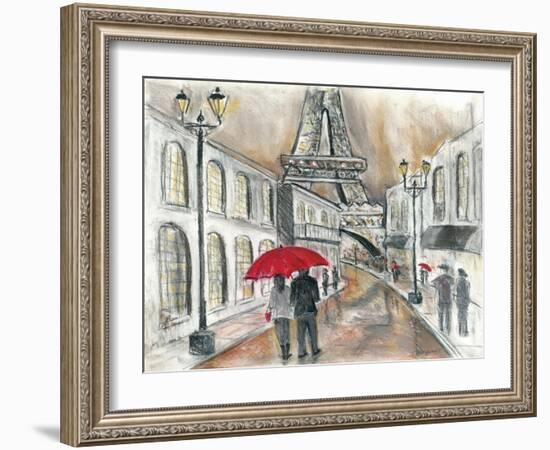 Rain in Paris-Todd Williams-Framed Art Print