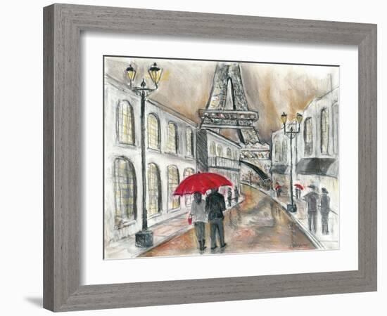 Rain in Paris-Todd Williams-Framed Art Print