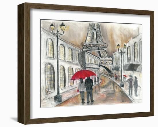 Rain in Paris-Todd Williams-Framed Art Print