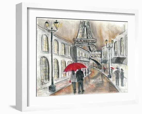 Rain in Paris-Todd Williams-Framed Art Print