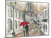 Rain in Paris-Todd Williams-Mounted Art Print