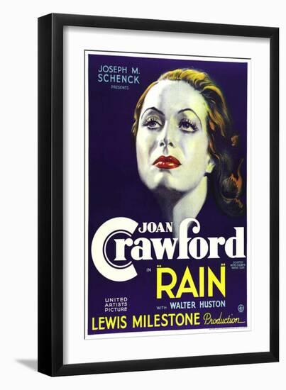 Rain, Joan Crawford, 1932-null-Framed Art Print