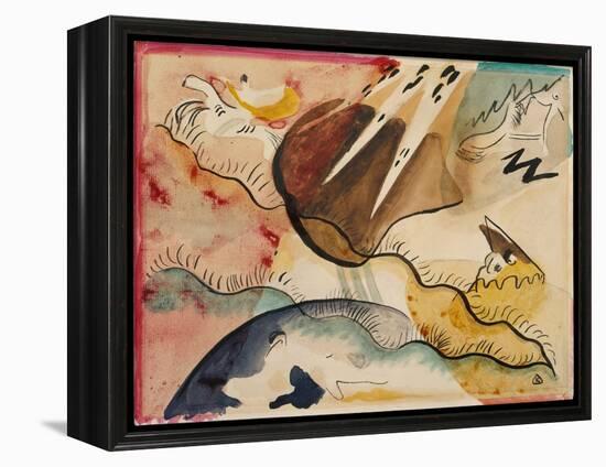 Rain Landscape, 1911 (W/C on Paper)-Wassily Kandinsky-Framed Premier Image Canvas