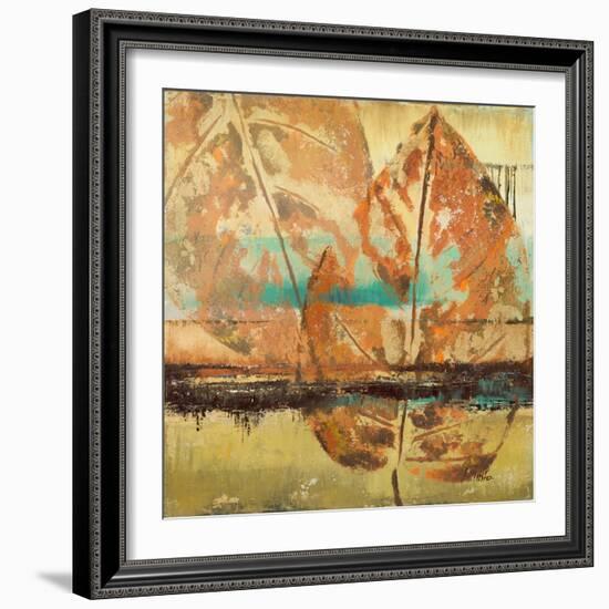 Rain Leaves II-Patricia Pinto-Framed Premium Giclee Print