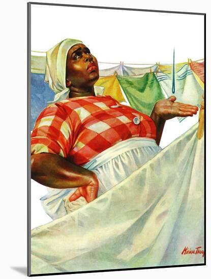 "Rain on Laundry Day," June 15, 1940-Mariam Troop-Mounted Giclee Print