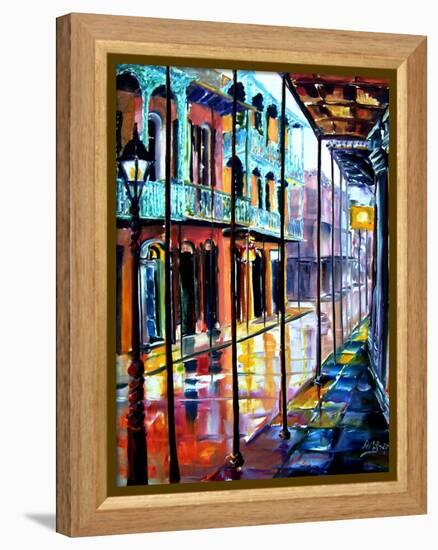 Rain on Royal Street-Diane Millsap-Framed Stretched Canvas