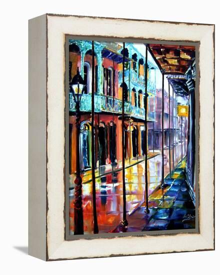 Rain on Royal Street-Diane Millsap-Framed Stretched Canvas