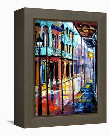 Rain on Royal Street-Diane Millsap-Framed Stretched Canvas