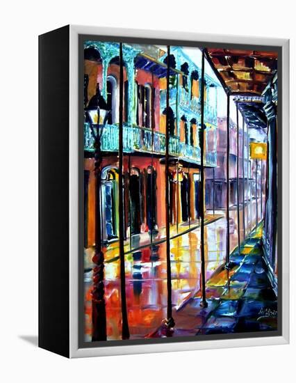 Rain on Royal Street-Diane Millsap-Framed Stretched Canvas