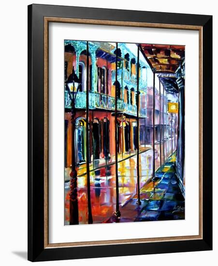 Rain on Royal Street-Diane Millsap-Framed Art Print