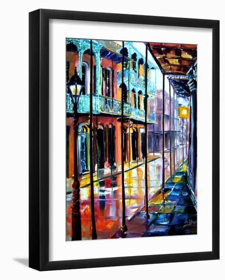 Rain on Royal Street-Diane Millsap-Framed Art Print