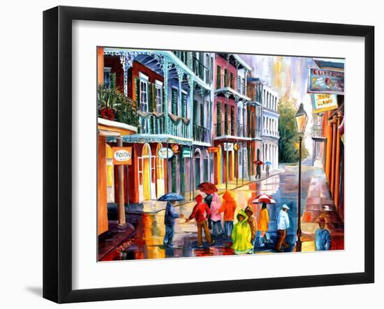 Rain on St. Peter Street-Diane Millsap-Framed Art Print