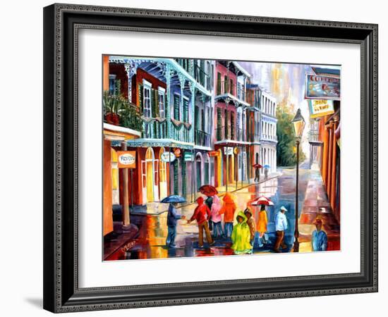 Rain on St. Peter Street-Diane Millsap-Framed Art Print