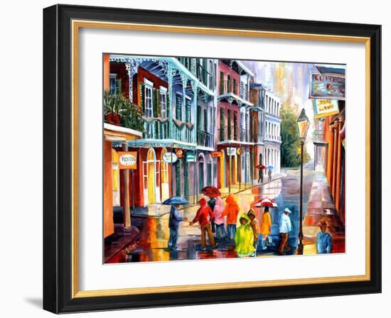 Rain on St. Peter Street-Diane Millsap-Framed Art Print