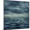 Rain over the Stormy Sea-egal-Mounted Art Print