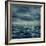 Rain over the Stormy Sea-egal-Framed Art Print