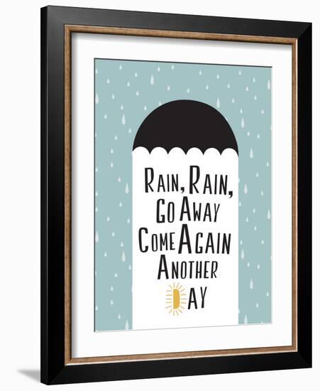 Rain, Rain, Go Away Minimalism-null-Framed Premium Giclee Print