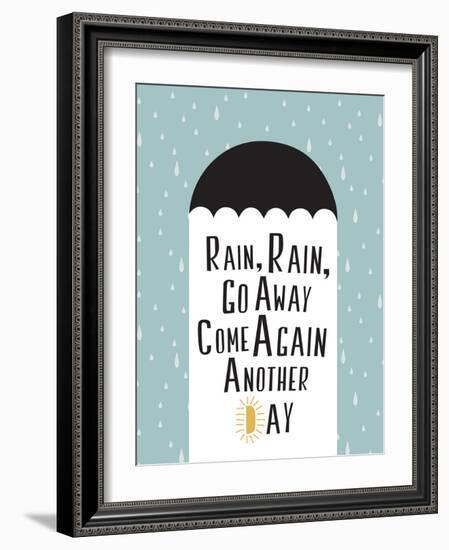 Rain, Rain, Go Away Minimalism-null-Framed Premium Giclee Print