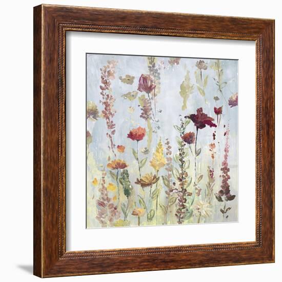 Rain Shower Garden-Lora Gold-Framed Art Print