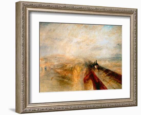 Rain Steam and Speed- The Great Western Railway, 1844-J M W Turner-Framed Giclee Print