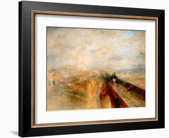 Rain Steam and Speed- The Great Western Railway, 1844-J M W Turner-Framed Giclee Print