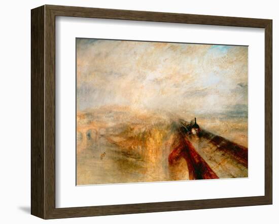 Rain Steam and Speed- The Great Western Railway, 1844-J M W Turner-Framed Giclee Print