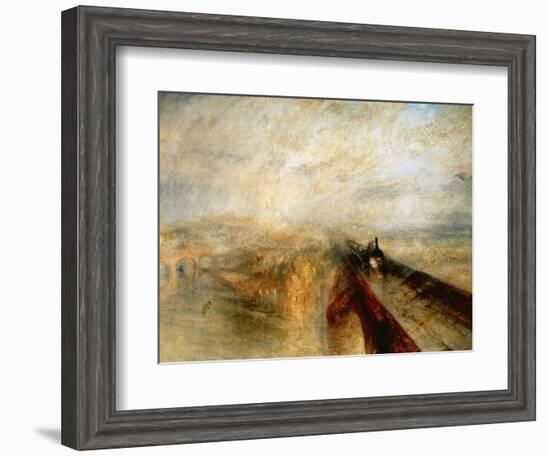 Rain, Steam And Speed "The Great Western Railway" 1844-JMW Turner-Framed Giclee Print