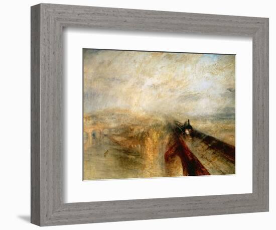 Rain, Steam And Speed "The Great Western Railway" 1844-JMW Turner-Framed Giclee Print