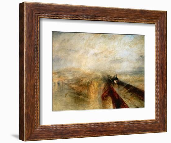 Rain, Steam And Speed "The Great Western Railway" 1844-JMW Turner-Framed Giclee Print